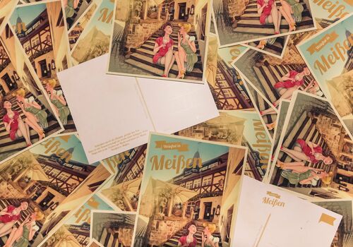Meißen Sammelpostkarte zum Weinfest 2017 von meissen.online  (MATE Theme für Contao)